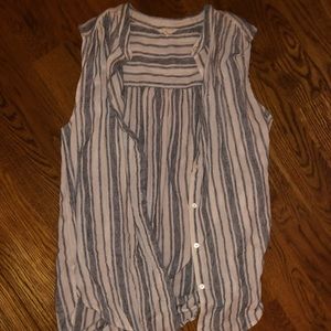 Stripped button down shirt